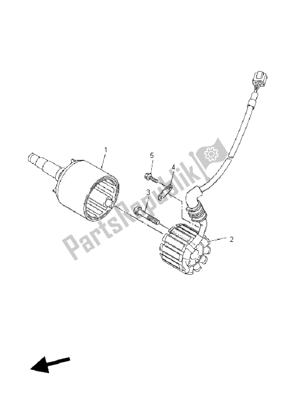 Alle onderdelen voor de Generator van de Yamaha FZ1 N Fazer 1000 2007