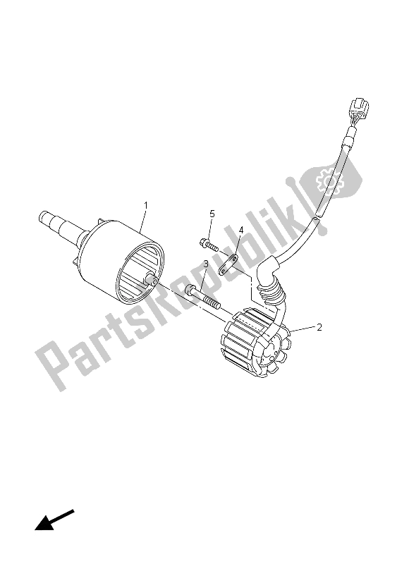 Wszystkie części do Generator Yamaha FZ8 S 800 2015