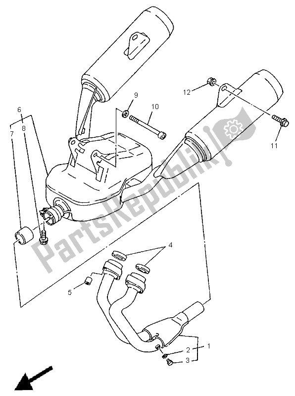 Todas las partes para Cansada de Yamaha TDM 850 1995