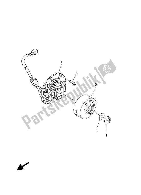 Wszystkie części do Generator Yamaha YZ 250F 2003