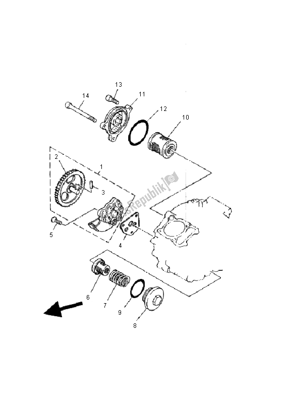Todas las partes para Bomba De Aceite de Yamaha YFM 250 FW Timberwolf 4X4 2001