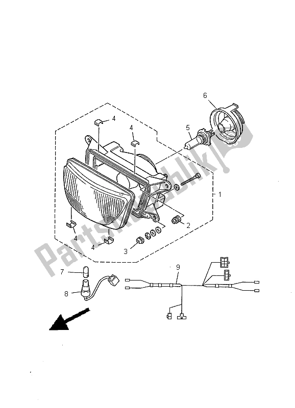 Toutes les pièces pour le Phare du Yamaha XJ 600S Diversion 2000