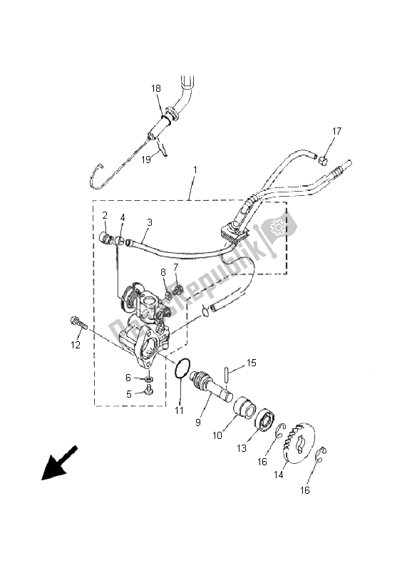 Tutte le parti per il Pompa Dell'olio del Yamaha TDR 125 2001