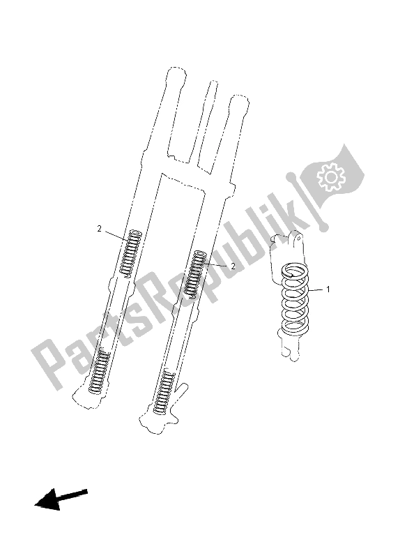 All parts for the Alternate For Chassis of the Yamaha YZ 250F 2008