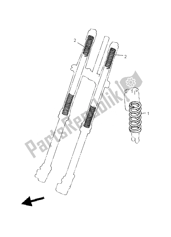 Alle onderdelen voor de Alternatief Chassis van de Yamaha YZ 250 2007