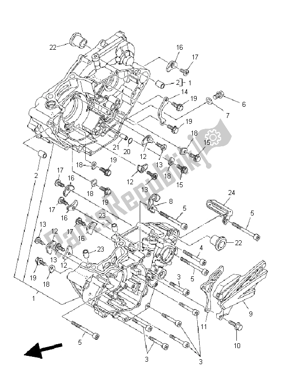 Todas las partes para Caja Del Cigüeñal de Yamaha YZ 250F 2011