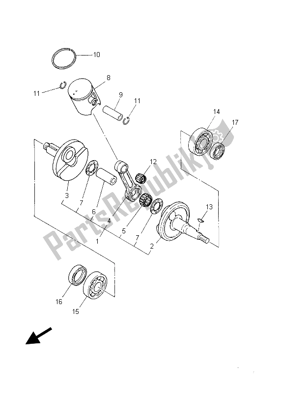 Tutte le parti per il Albero Motore E Pistone del Yamaha YZ 85 SW LW 2003