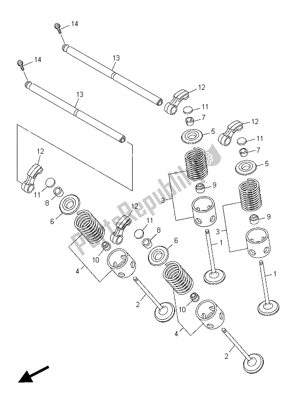 Todas las partes para Válvula de Yamaha YZF R1M 1000 2015