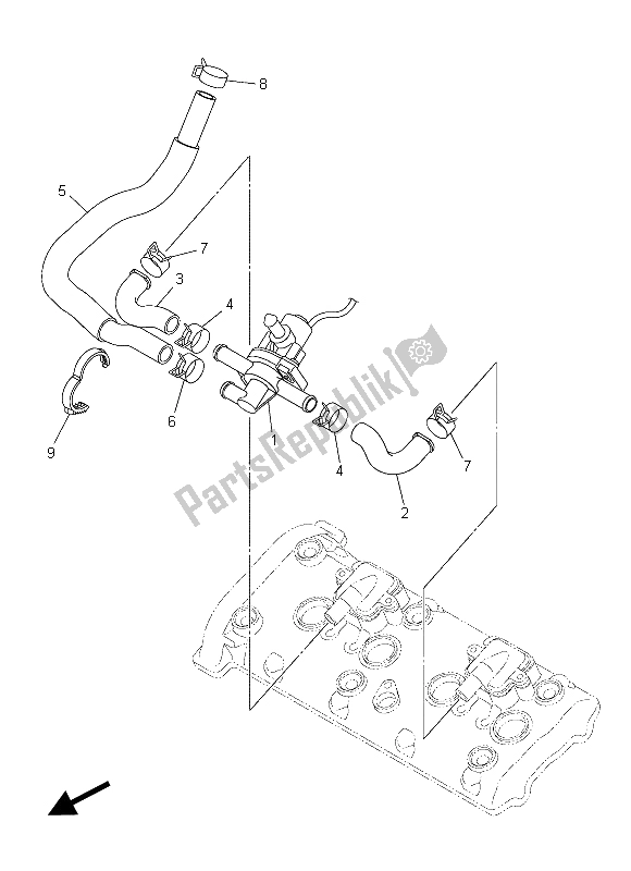 Todas las partes para Sistema De Inducción De Aire de Yamaha YZF R1M 1000 2015