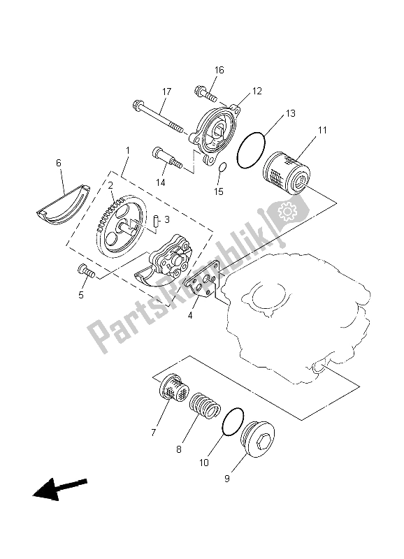 Tutte le parti per il Pompa Dell'olio del Yamaha TW 125 2004