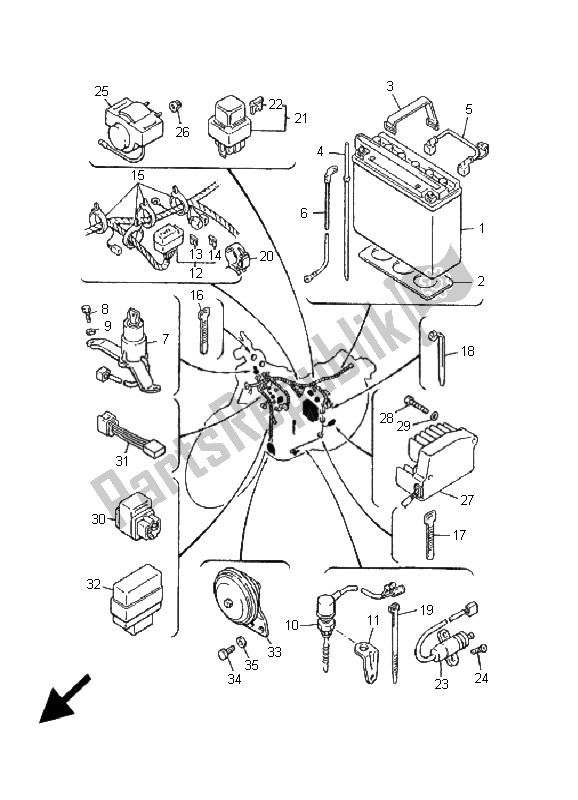 Todas las partes para Eléctrico 2 de Yamaha V MAX 12 1200 2001