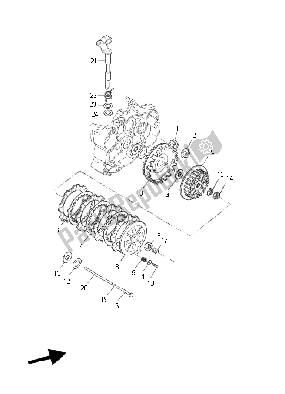 Todas las partes para Embrague de Yamaha TZR 50 2010