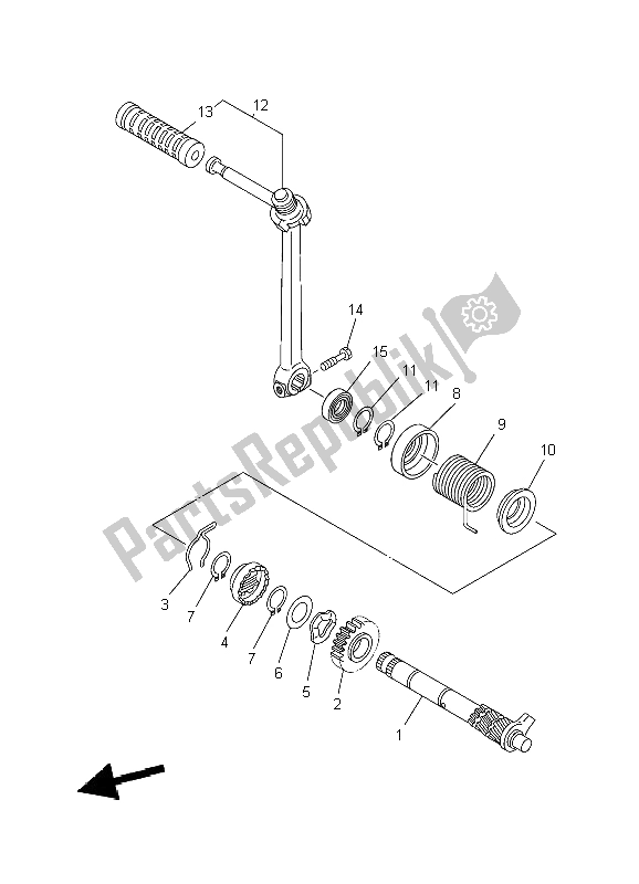 Tutte le parti per il Antipasto del Yamaha TT R 90E 2004