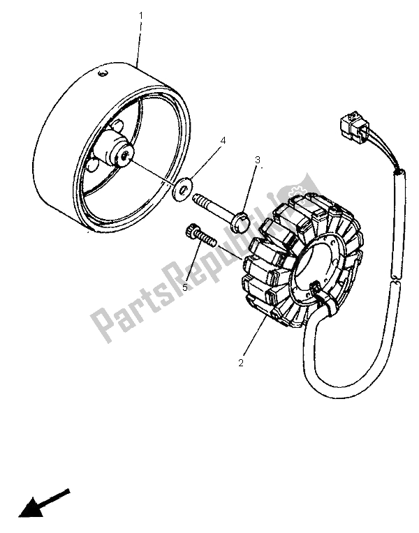 Toutes les pièces pour le Générateur du Yamaha XJ 600N 1995