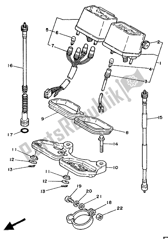 Todas las partes para Metro de Yamaha XT 350 1986