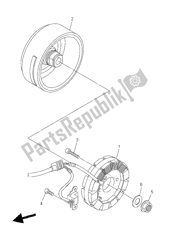 Tutte le parti per il Generatore del Yamaha WR 250F 2004