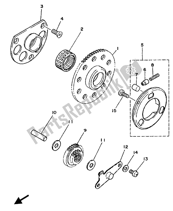 Tutte le parti per il Antipasto del Yamaha TZR 125 1993