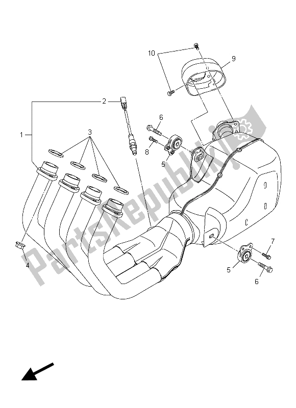Todas las partes para Cansada de Yamaha XJ6F 600 2015