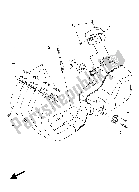 Wszystkie części do Wydechowy Yamaha XJ6F 600 2015