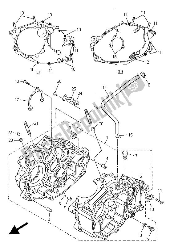 Wszystkie części do Korbowód Yamaha XT 600E 1999