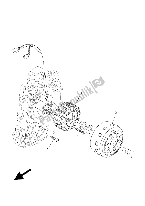 Tutte le parti per il Generatore del Yamaha YP 400R 2015