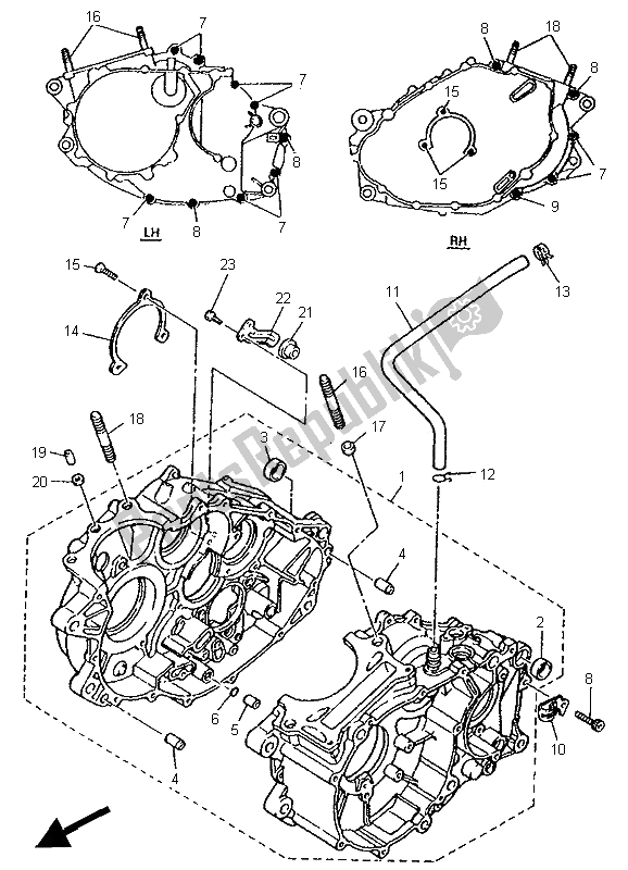 Wszystkie części do Korbowód Yamaha XT 600E 1995