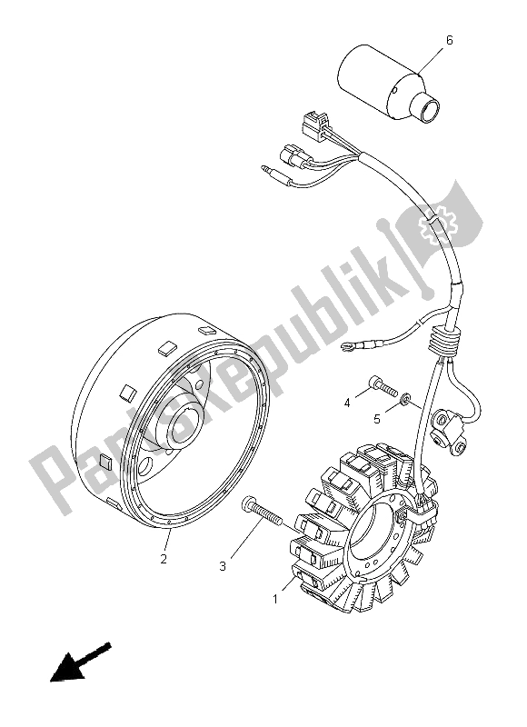 Tutte le parti per il Generatore del Yamaha MT 03 660 2012