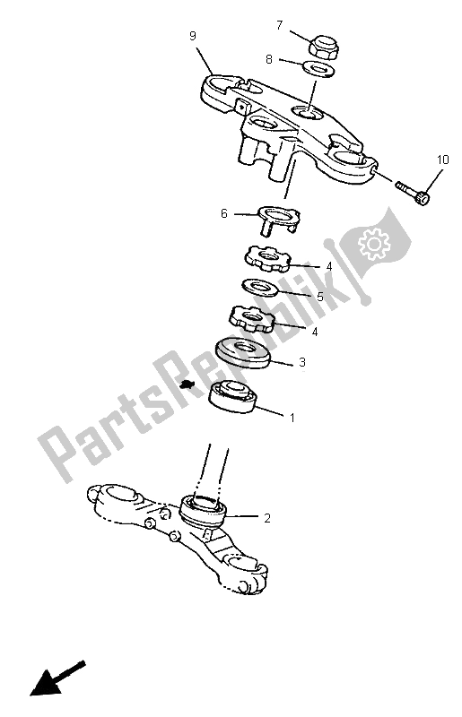 Toutes les pièces pour le Pilotage du Yamaha YZF 600R Thundercat 1997