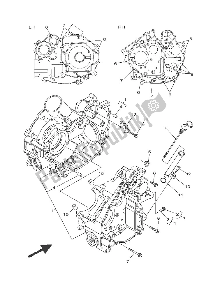 Wszystkie części do Korbowód Yamaha YXC 700E 2016