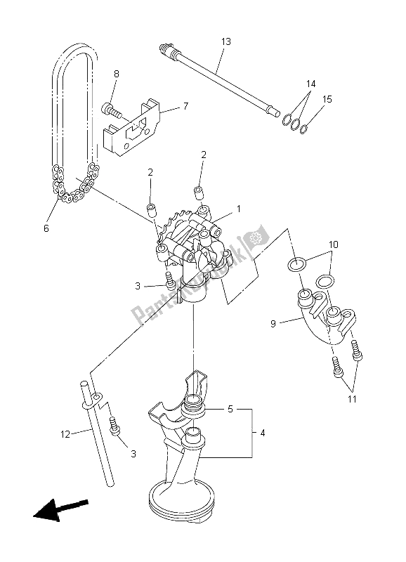 Tutte le parti per il Pompa Dell'olio del Yamaha FZ6 S 600 2004