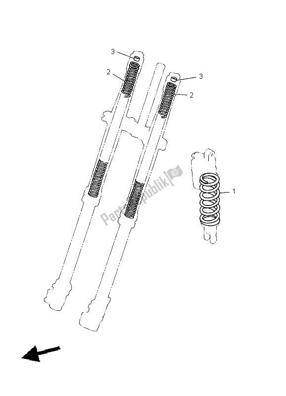 All parts for the Alternate For Chassis of the Yamaha YZ 250 2004