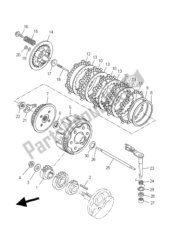 Wszystkie części do Sprz? G? O Yamaha WR 125R 2009