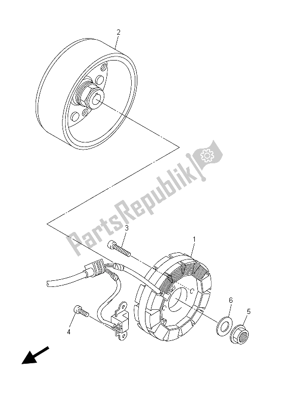 Todas las partes para Generador de Yamaha WR 250F 2003