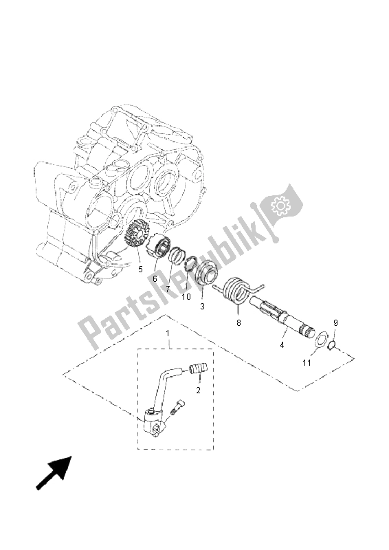 Tutte le parti per il Antipasto del Yamaha DT 50R SM 2009