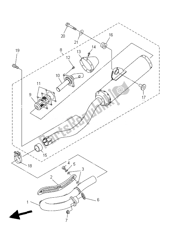 Todas las partes para Cansada de Yamaha WR 250F 2007