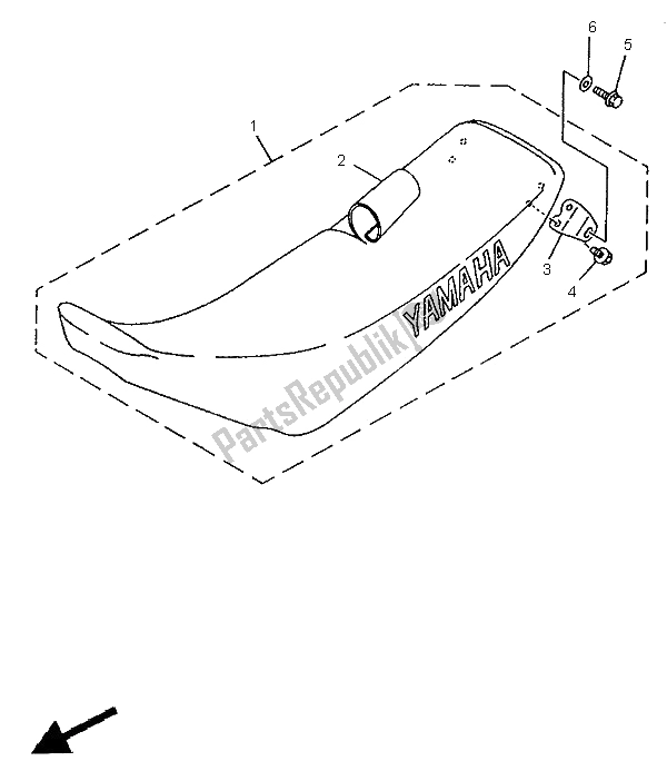 Wszystkie części do Siedzenie Yamaha YZ 80 LC 1995