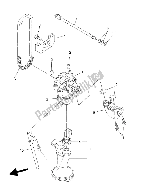 Tutte le parti per il Pompa Dell'olio del Yamaha FZ6 SA Fazer 600 2006