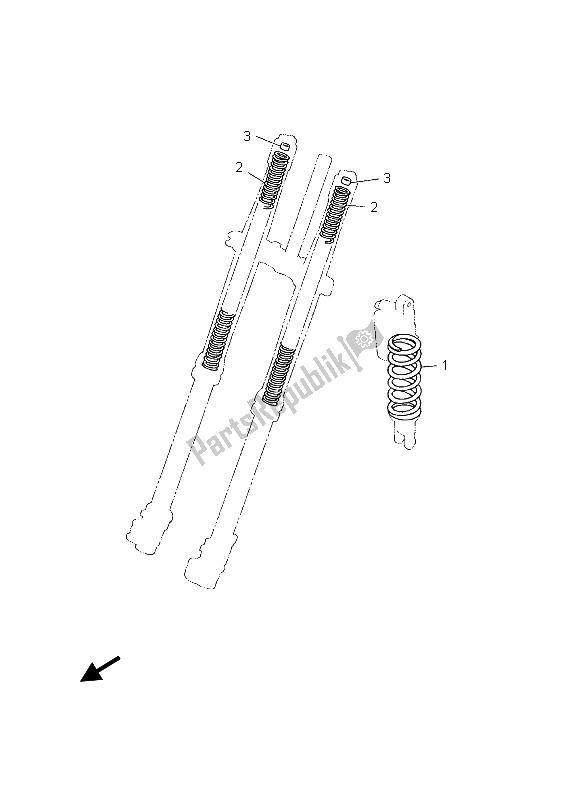 Todas las partes para Alternativo (chasis) de Yamaha YZ 450F 2003