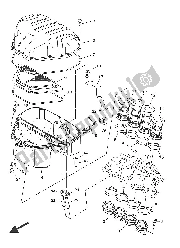 Tutte le parti per il Presa del Yamaha XJ6 SA 600 2016