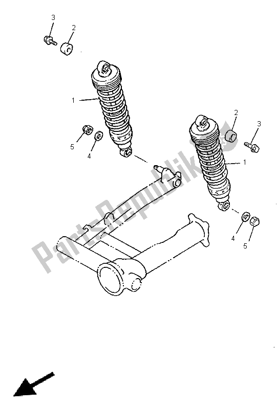 Tutte le parti per il Sospensione Posteriore del Yamaha V MAX 12 1200 1996