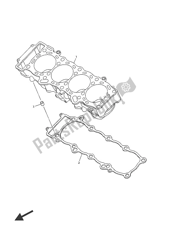 Todas las partes para Cilindro de Yamaha MT 10 1000 2016