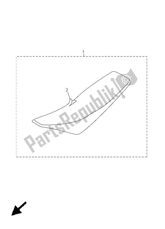 Wszystkie części do Siedzenie Yamaha YZ 250F 2005
