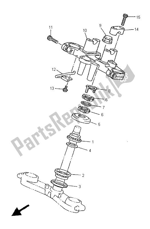 Wszystkie części do Sterowniczy Yamaha XJ 900S Diversion 1997