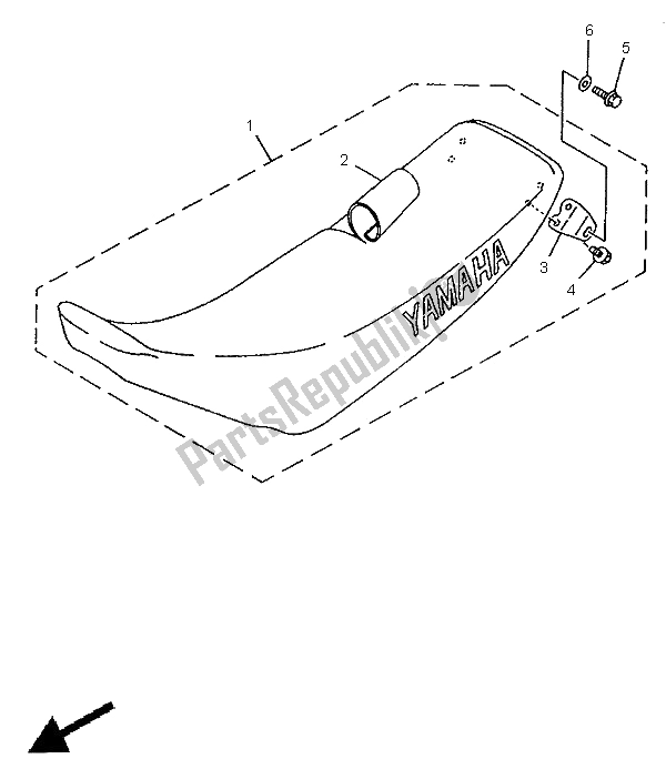 Wszystkie części do Siedzenie Yamaha YZ 80 LW 1995