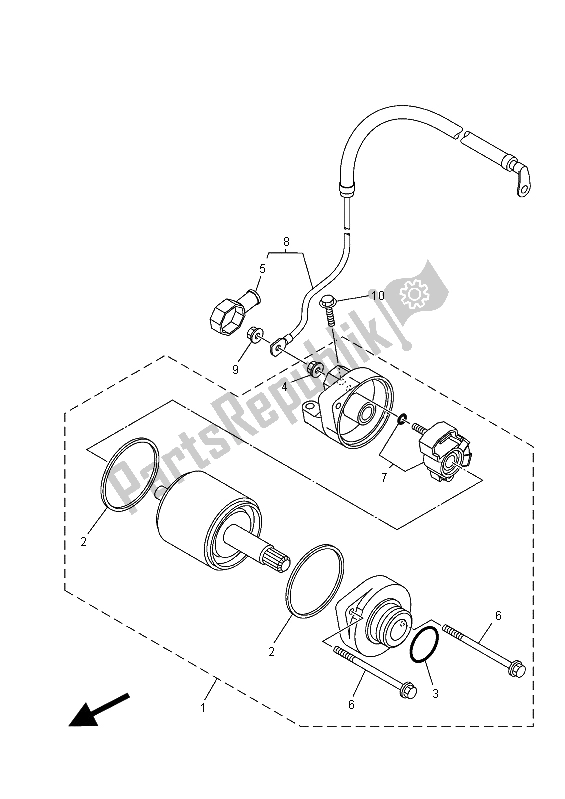 Tutte le parti per il Motore Di Avviamento del Yamaha MT-07 700 2015