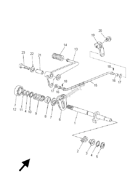 Tutte le parti per il Albero Del Cambio del Yamaha TZR 50 2005