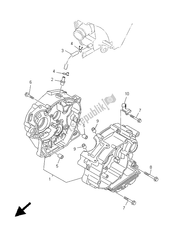 Tutte le parti per il Carter del Yamaha XT 125R 2005