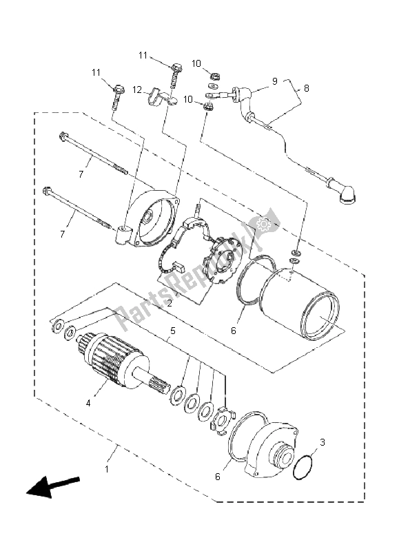 Wszystkie części do Startuj? Cy Silnik Yamaha YFM 700R SE 2011