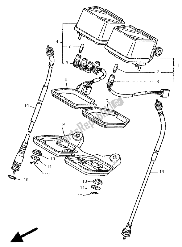 Todas as partes de Metro do Yamaha XT 600E 1998