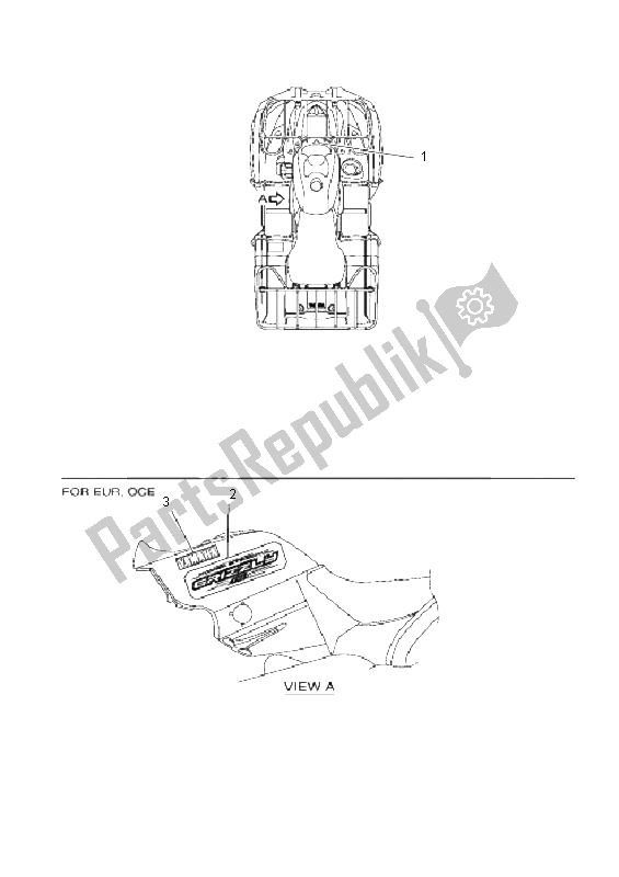 All parts for the Graphics of the Yamaha YFM 450F Grizzly EPS 2011